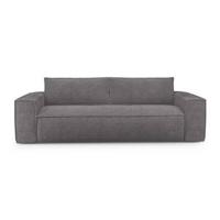 Express slaapbank dunlopillo fluweelmotief grijs 160cm - thumbnail