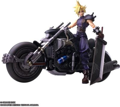 Final Fantasy VII Bring Arts Action Figure and vehicle Cloud Strife & Hardy-Daytona 15 cm
