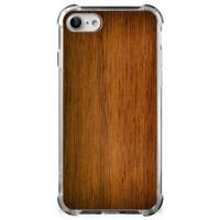 iPhone SE 2022/2020 | iPhone 8/7 Stevig Telefoonhoesje Donker Hout - thumbnail