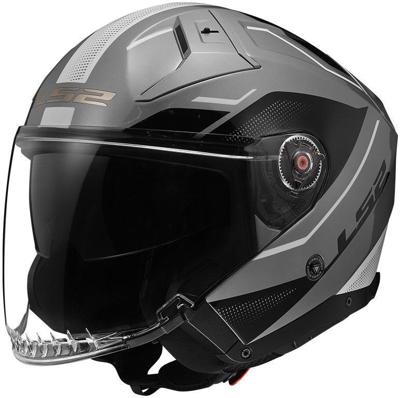 LS2 jethelm „of603 infinity ii veyron” helmet of603 infi. ii veyron xl grey/bl/white