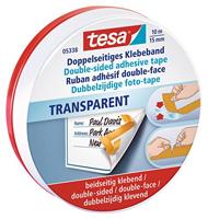 tesa 05338-00000-01 Dubbelzijdige tape Transparant (l x b) 10 m x 15 mm 1 stuk(s) - thumbnail