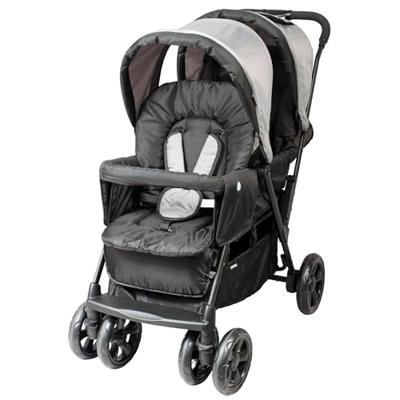BAMBISOL Dubbele Kinderwagen - Volledig uitgerust - Inclusief regenhoes - Eenvoudig opvouwbaar BAMBISOL Dubbele Kinderwagen - Volledig uitgerust - Inclusief regenhoes - Eenvoudig opvouwbaar