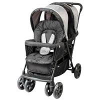 BAMBISOL Dubbele Kinderwagen - Volledig uitgerust - Inclusief regenhoes - Eenvoudig opvouwbaar - thumbnail