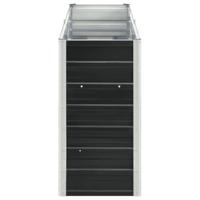 Plantenbak verhoogd 240x40x77 cm gegalvaniseerd staal antraciet - thumbnail