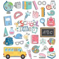 Creativ Company Stickers, terug naar school, vel 15x16,5 cm, ca. 32 stuk, 1 vel - thumbnail