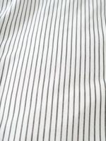 Marc O&apos;Polo Classic Fine Stripe Anthracite dekbedovertrek - thumbnail