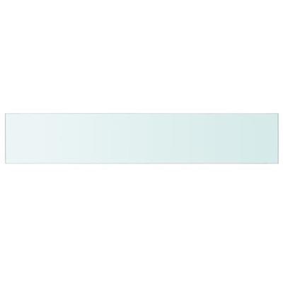 Wandschap transparant 110x20 cm glas - thumbnail