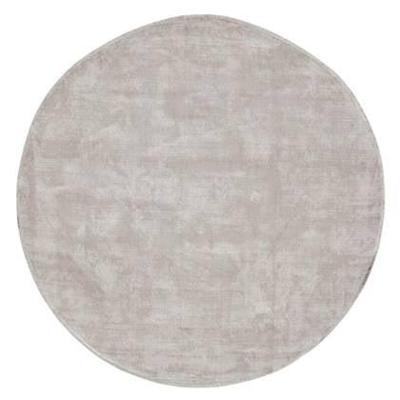 MUST Living Rond Vloerkleed 'La Belle' 150cm, kleur Lichtgrijs