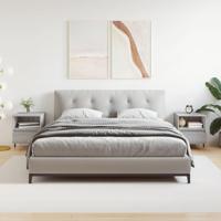 Nachtkastjes 2 st 40x35x50 cm bewerkt hout grijs sonoma eiken - thumbnail