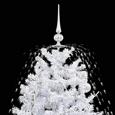VidaXL Kerstboom sneeuwend met paraplubasis 140 cm wit