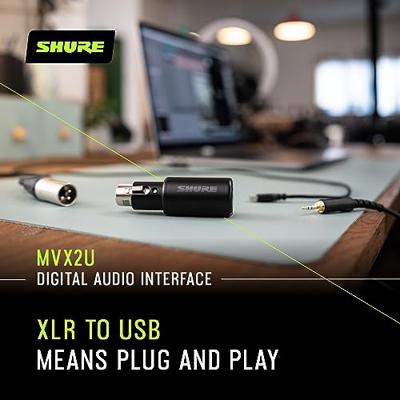 Shure Motiv MVX2U XLR microfoon interface Shure Motiv MVX2U XLR microfoon interface