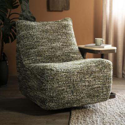 Eleonora Draaifauteuil 'Loys' Chenille, kleur Groen