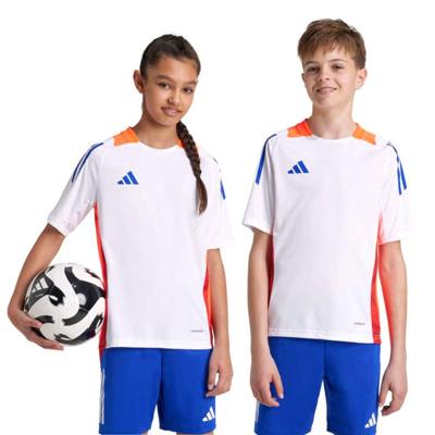 adidas Tiro 24 Voetbalshirt Kids Wit Blauw Rood Oranje adidas Tiro 24 Voetbalshirt Kids Wit Blauw Rood Oranje