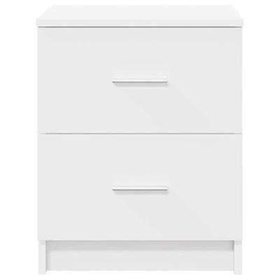 Nachtkastjes 2 st met 2 lades 40x36x50 cm wit Nachtkastjes 2 st met 2 lades 40x36x50 cm wit