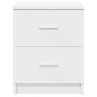 Nachtkastjes 2 st met 2 lades 40x36x50 cm wit - thumbnail