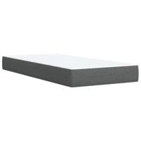 Boxspring met matras stof donkergrijs 90x190 cm - thumbnail
