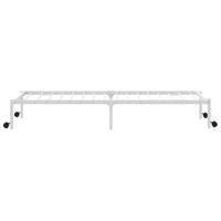 Bedframe zonder matras opvouwbaar 100x200 cm staal wit - thumbnail