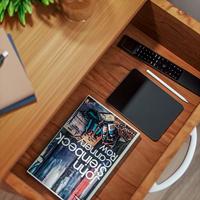 Nachtkastje met Lade in Donkerbruin - thumbnail