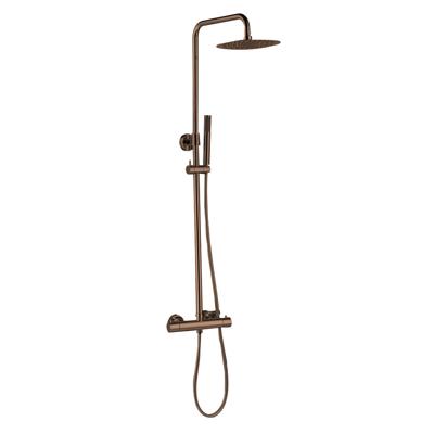Regendoucheset Best Design Dijon Opbouw Thermostaat Messing Hoofddouche 30cm PVD Glans Brons