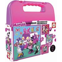 Set van 4 Puzzels Educa Minnie & The Happy Helpers - thumbnail