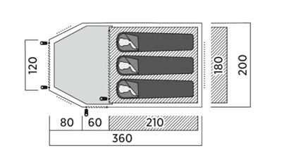 Easy Camp Blazar 300 Rustic Green tent
