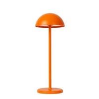 Lucide JOY - Oplaadbare Tafellamp Binnen/Buiten - Accu/Batterij - Ø 12 cm - LED Dimb. - 1x1,5W 3000K - IP54 - Oranje - thumbnail
