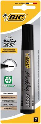 Permanente markeerstift Bic 2000 Zwart