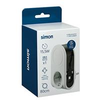 Plug-in basis Simon Wit 250 V 16A IP20 - thumbnail