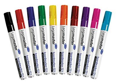 Legamaster boardmarker TZ 1 7-110099 Whiteboardmarker Blauw, Bruin, Groen, Rood, Zwart, Oranje, Violet, Roze, Lichtblauw 10 stuk(s)