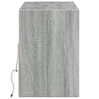 Tv-wandmeubel met LED-verlichting 130x31x45 cm grijs sonoma - thumbnail