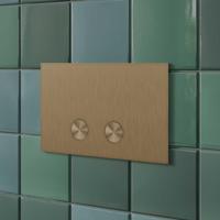 Drukplaat Inti Bath Press RVS 316 tbv UP320/UP720/TECE Matt Bronze Inti Bath - thumbnail