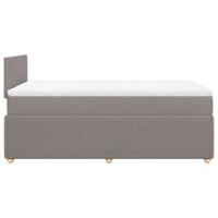Boxspring met matras stof taupe 120x200 cm - thumbnail