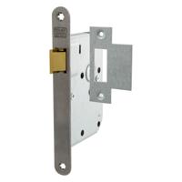 Nemef_YALE 1255 Loopslot | DM50mm | krukgat 8mm | voorplaat RVS 20x174mm afgerond | messing dagschoot | DR 1+3/2+4 - 9125517533 - thumbnail