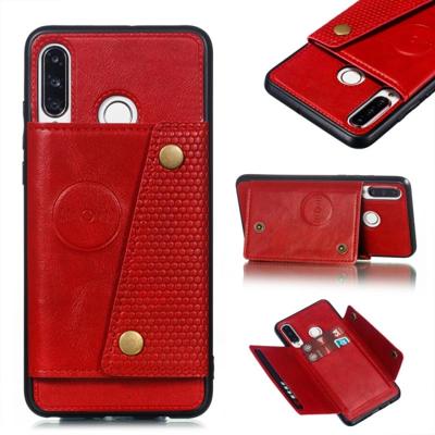 Lederen beschermhoes voor Huawei P30 Lite (rood) Lederen beschermhoes voor Huawei P30 Lite (rood)