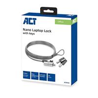 ACT AC9030 Laptopslot | Nano Security Lock | 2 Sleutels | 2 meter - thumbnail