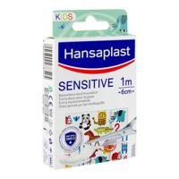 Hansaplast Sensitive kids 1m x 6cm 1 Stuks - thumbnail