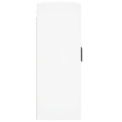 Wandkast 69,5x34x90 cm bewerkt hout wit - thumbnail
