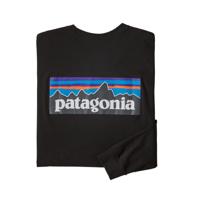 Patagonia Long-Sleeved P-6 Logo Responsibili-Tee Shirt Heren Black XS - thumbnail