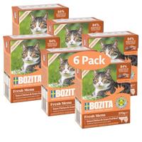 Bozita Sterilised Hapjes voor natvoer voor katten in gelei met kip & rund- 6-delige set Tetra Pack 370 g kattenvoer zonder granen en suiker - kattenvoer met 7,5% proteïne en 5% vetgehalte, zonder - thumbnail