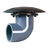 RTF Bodemdrain/Wanddoorvoer 90° 63mm - Efficiënte Watercirculatie voor Heldere Vijvers - Duurzaam PVC - thumbnail