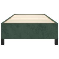 Bedframe fluweel donkergroen 100x200 cm - thumbnail