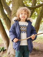 Parka sweater met capuchon voor jongens marineblauw - thumbnail