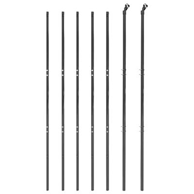 Draadgaashek 1,4x10 m gegalvaniseerd staal antracietkleurig Draadgaashek 1,4x10 m gegalvaniseerd staal antracietkleurig