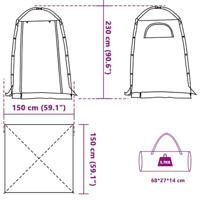 VidaXL Douchetent waterdicht groen - thumbnail