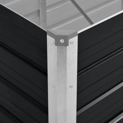 VidaXL Plantenbak verhoogd 240x80x45 cm gegalvaniseerd staal antraciet VidaXL Plantenbak verhoogd 240x80x45 cm gegalvaniseerd staal antraciet