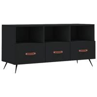 Tv-meubel 102x36x50 cm bewerkt hout zwart - thumbnail