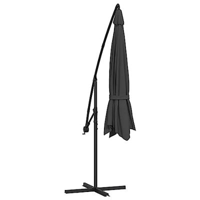 VidaXL Zweefparasol met aluminium paal 350 cm antracietkleurig