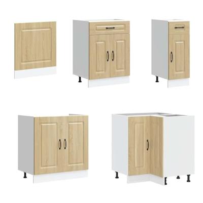 11-delige Keukenkastenset Kalmar bewerkt hout sonoma eikenkleur