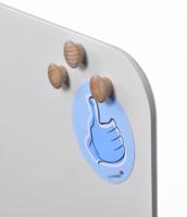 Magneet Legamaster hout 5 stuks - thumbnail