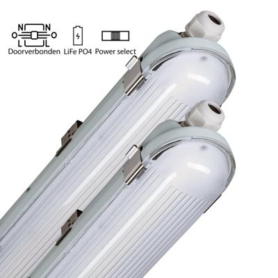 2 PACK - LED's Light PRO Philipps LED TL armatuur 150 cm - Met noodaccu - 185lm/w - Energielabel B - 47W 7200lm 4000K